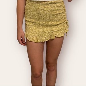 Floral mini skirt